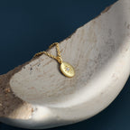 N0067 Little Round Pendant Necklace for Women with Design Sense, Star Vintage Necklace Jewelry