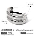 Twisted Gold-Plated Stainless Steel Hair Tie — product profile — jewelry finish and design detail