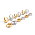 Stainless Steel Chubby Earrings Ear Clips Ear Jewelry for Women Non-Fading