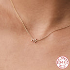 S925 Sterling Silver Angel Number Collarbone Necklace
