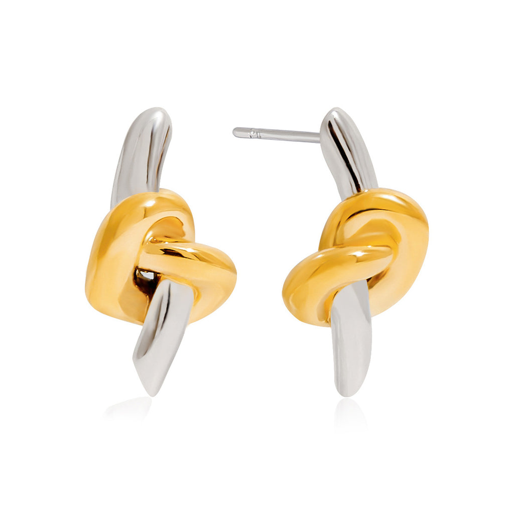 Original Knot Design Stainless Steel Earrings Non-Fading Jewelry for Women