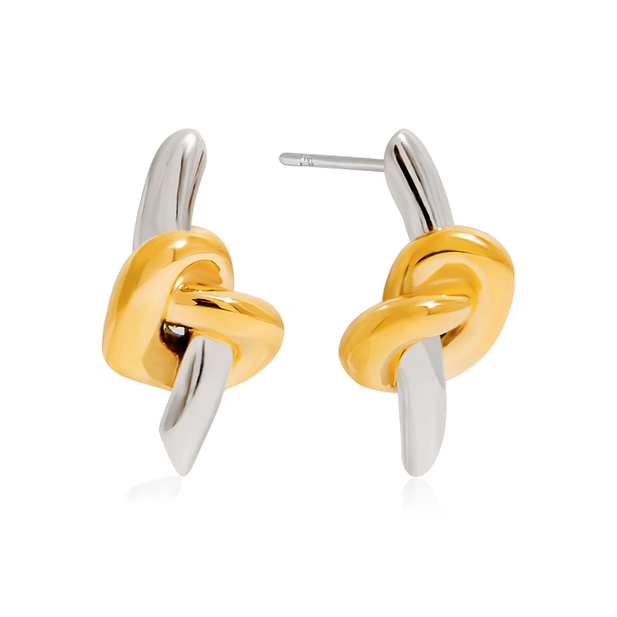Original Knot Design Stainless Steel Earrings Non-Fading Jewelry for Women