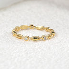 R0249 Simple Geometric Ring for Women Hollow Zircon Ring Fashion Women's Jewelry