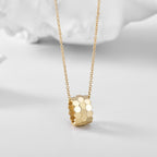N0123 Necklace Honeycomb Transfer Bead Pendant Necklace Honeycomb Collarbone Chain Minimalist Fashion