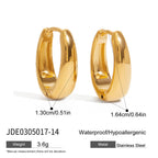 Stainless Steel Geometric Earrings Studs Non-Fading Ear Jewelry for Women