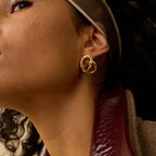 2H Heart-shaped Earrings Stainless Steel Jewelry Ear Accessories earrings