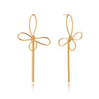 Stainless Steel Butterfly Tassel Earrings Earrings Jewelry Women's Non-Fading