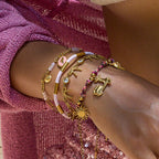 Alphabet Fruit Stainless Steel Pearl Bracelet Non-Fading Jewelry