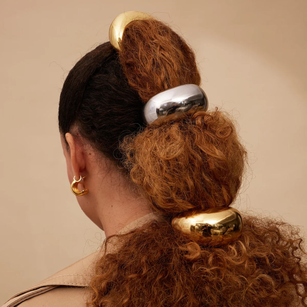 2H Stainless Steel Hair Tie Ponytail Hair Accessory Hair Band Elastic Hair Rope