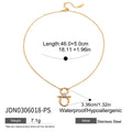 Enamel Stainless Steel Gold-Plated Necklace — jewelry construction