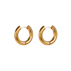 Same style earrings4Mm Thick inner diameter12Mm Classic Stainless Steel Hoop Earrings Women's Jewelry