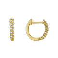 Gold-Plated Brass Asymmetric Pavé White CZ Hoop Earrings for private-label fashion jewelry buyers