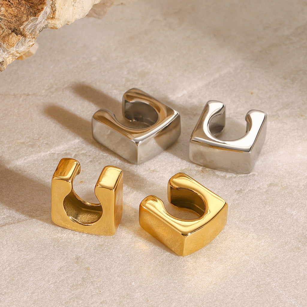 Stainless Steel Geometric Earrings Ear Bone Clip Ear Jewelry earring