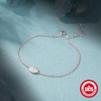 S925 Sterling Silver Red Rope Bracelet Diamond Pendant For Women