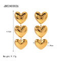 Gold-Plated Heart Minimalist Pendant Stainless Steel Necklace — close-up detail — jewelry finish and design detail