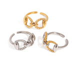 2H Stainless Steel Ring Non-Fading Jewelry Ring Accessories rings