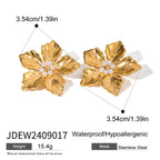 2H Stainless Steel Earrings Ear Jewelry Design Sense Zircon Stud Earrings Accessories