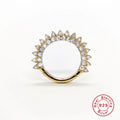 925 Sterling Silver Flower Water Drop Zircon Nose Ring Ear Clip — collection product image 06