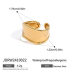 Ring Non-Fading Jewelry Necklace Stainless Steel Earrings Vacation Accessories