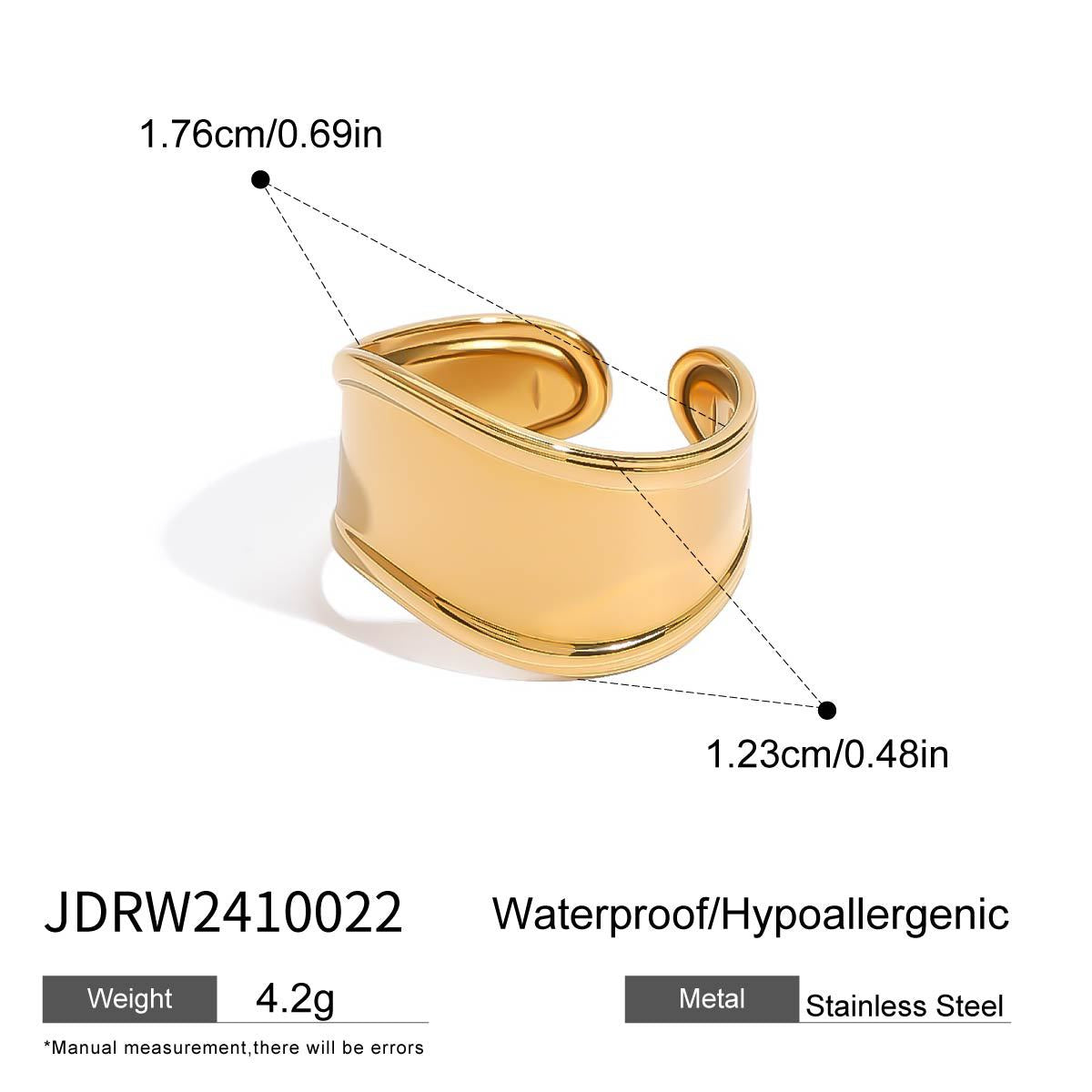 Ring Non-Fading Jewelry Necklace Stainless Steel Earrings Vacation Accessories