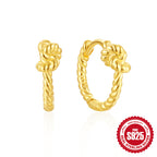 925Sterling Silver Micro Pave Zirconia8Twisted Shape Earrings Hoop Hot Sale Infinity Symbol Ear Clips Ear Jewelry