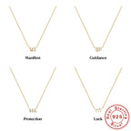 S925 Sterling Silver Angel Number Collarbone Necklace