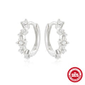 925 Sterling Silver Rainbow Star Moon Earrings For Women With Zircon — jewelry product photo 09 — jewelry finish and design detail