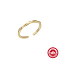 Adjustable 925 Sterling Silver Ring — design contour — jewelry finish and design detail