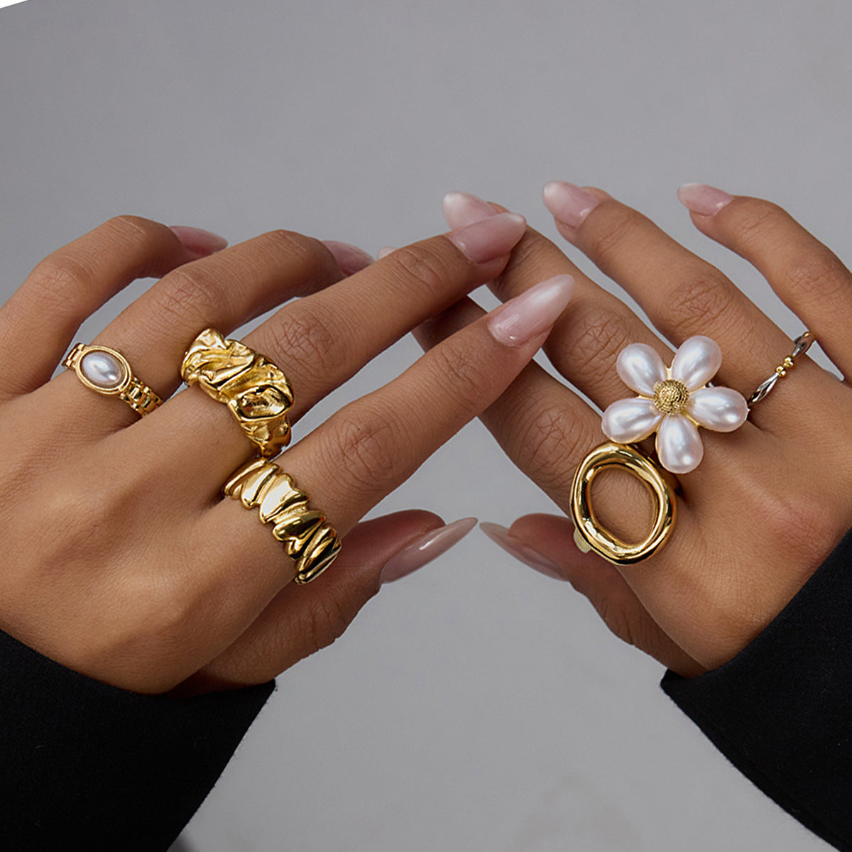 Pearl Ring Non-Fading Jewelry for Women rings