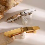 2H Stainless Steel Pearl Hair Clip Hair Accessories Bangs Side Clip Bobby Pin Hair Ornament