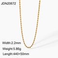 Modern 18K Gold-Tone Stainless Steel Necklace styled for independent jewelry boutiques
