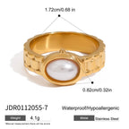 Pearl Ring Non-Fading Jewelry for Women rings