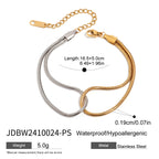 2H Stainless Steel Color Block Bracelet Bangle bracelet Ornament