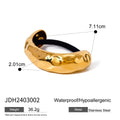 Twisted Gold-Plated Stainless Steel Hair Tie — alternate product view — jewelry finish and design detail