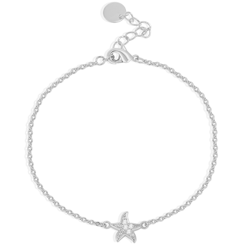 CYB0356 Copper plating14k Gold Five-Pointed Star Fashion Bracelet Zircon Jewelry Starfish Beach