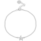 CYB0356 Copper plating14k Gold Five-Pointed Star Fashion Bracelet Zircon Jewelry Starfish Beach