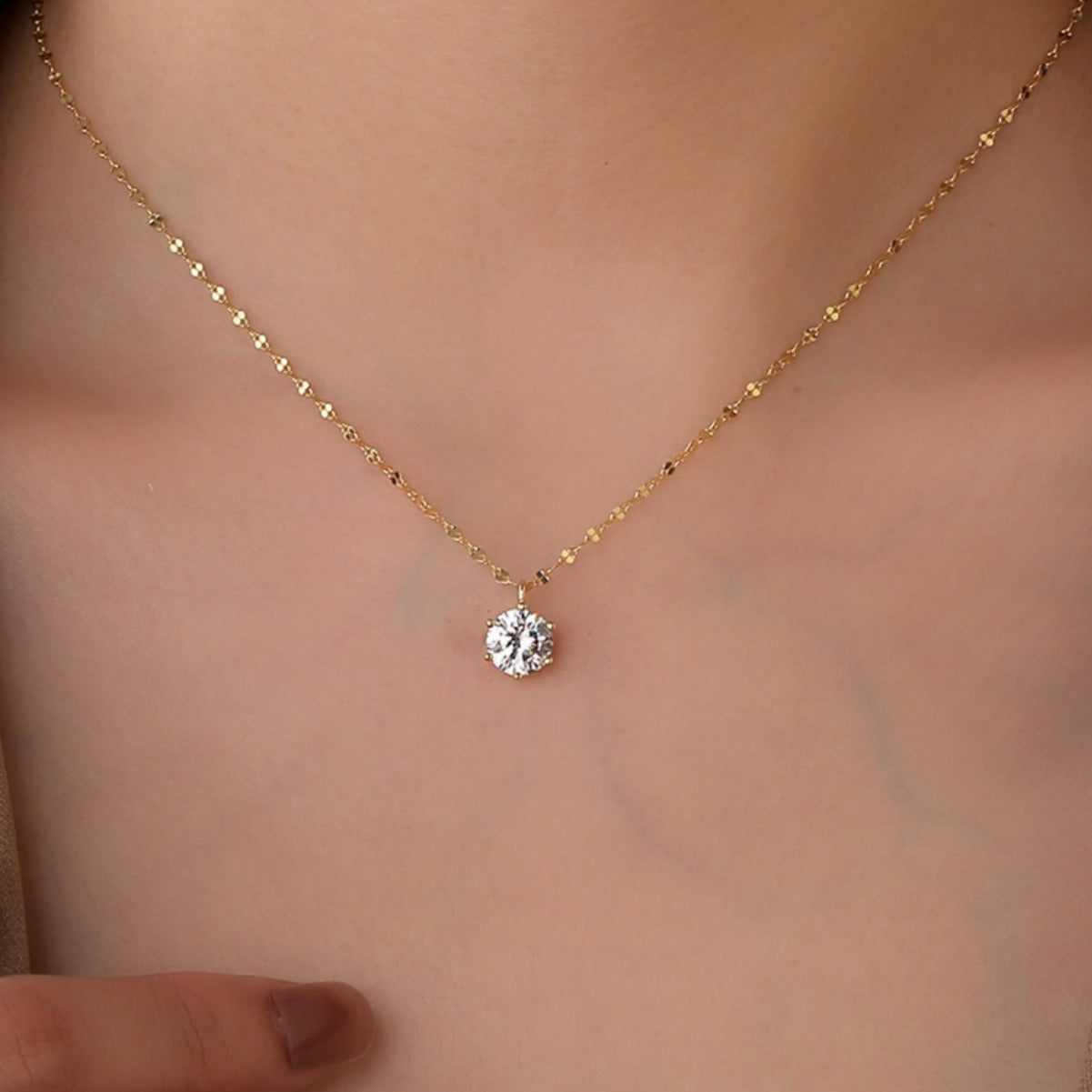 S925 Silver Necklace Clavicle Chain Minimalist Design