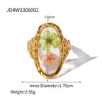 Zirconia ring does not fade rings Stainless Steel Jewelry