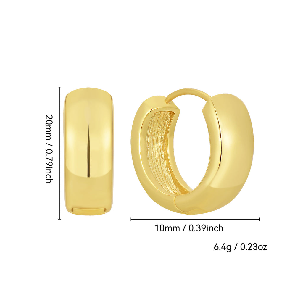 E0685 Fashionable Elegant Simple Design Earrings for Women Trendy Retro Ear Accessories