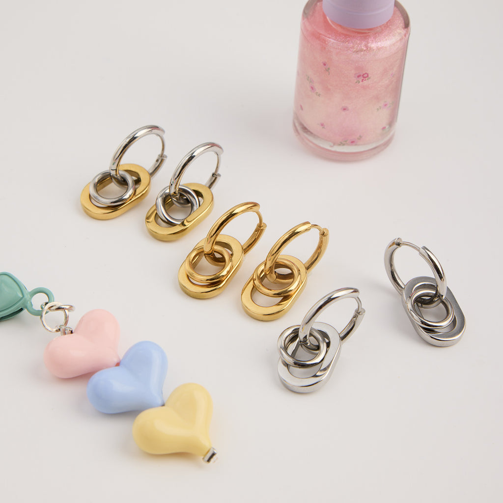 Stainless Steel Earrings Ear Jewelry Accessories Studs for Women