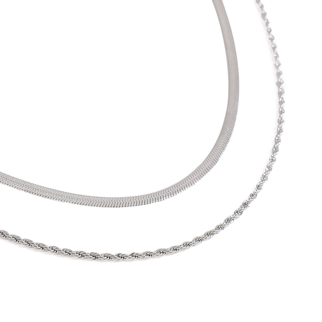 Stainless Steel Chain Necklace Simple Collarbone Chain Jewelry Non-Fading Accessories