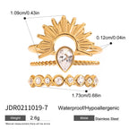 Stackable Rings for Women Design Jewelry Non-Fading Stainless Steel Rings