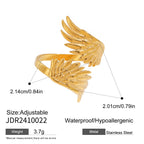 Wing Ring Non-Fading Jewelry Stainless Steel Accessories for Women Ring