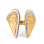 Color Block Wing Ring Stainless Steel Jewelry for Women Non-Fading ring
