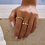 Zircon Ring Stainless Steel Jewelry for Women Non-Fading ring