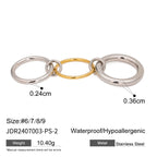 2H Stainless Steel Stacking Rings Color-Block Interlocking Rings rings