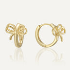 SE0328 S925Silver Ballet Small Bow Earrings for Women Design Earrings