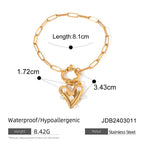 Five-pointed Star Stainless Steel Necklace Jewelry Women's Bracelet Accessories