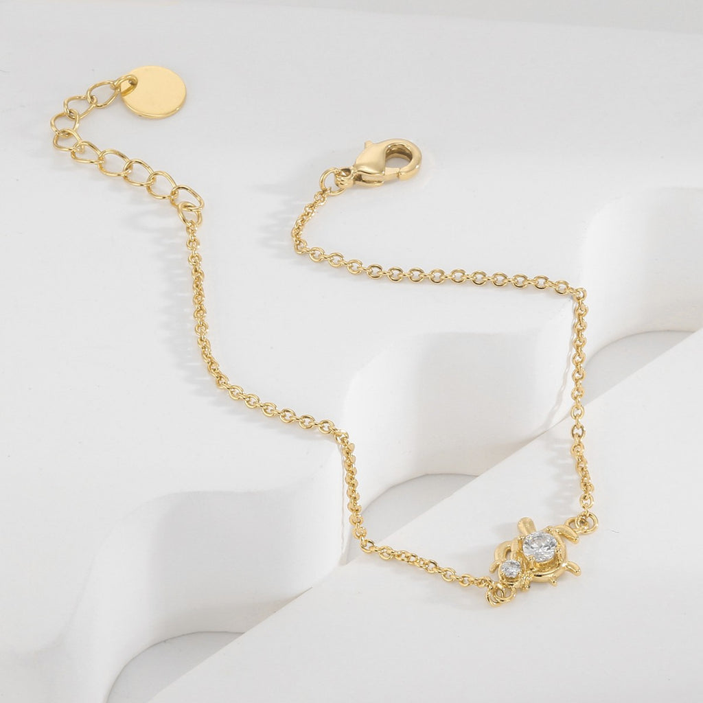 CYB0357 Turtle Copper Plated14k Gold Bracelet fashion Jewelry Beach Bracelet