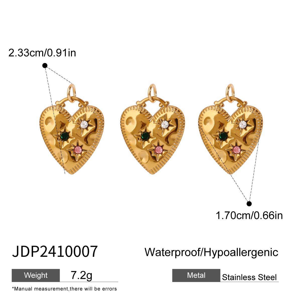 Stainless Steel Ocean Series Jewelry Accessories Heart diy Cross Pendant Necklace Pendant